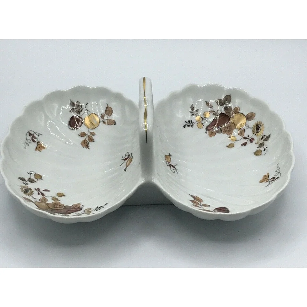 Ancap lavorato a mano Double Sided Divided Serving Dish